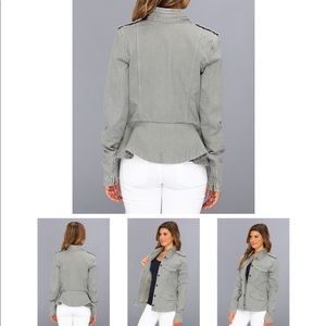 Joes jeans peplum military jacket  epaulets small